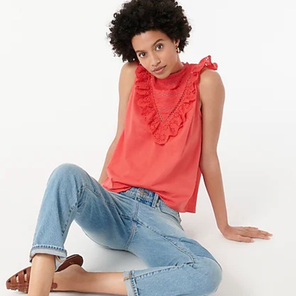 ⚡️4/$15⚡️ J Crew lace and crochet detail tank